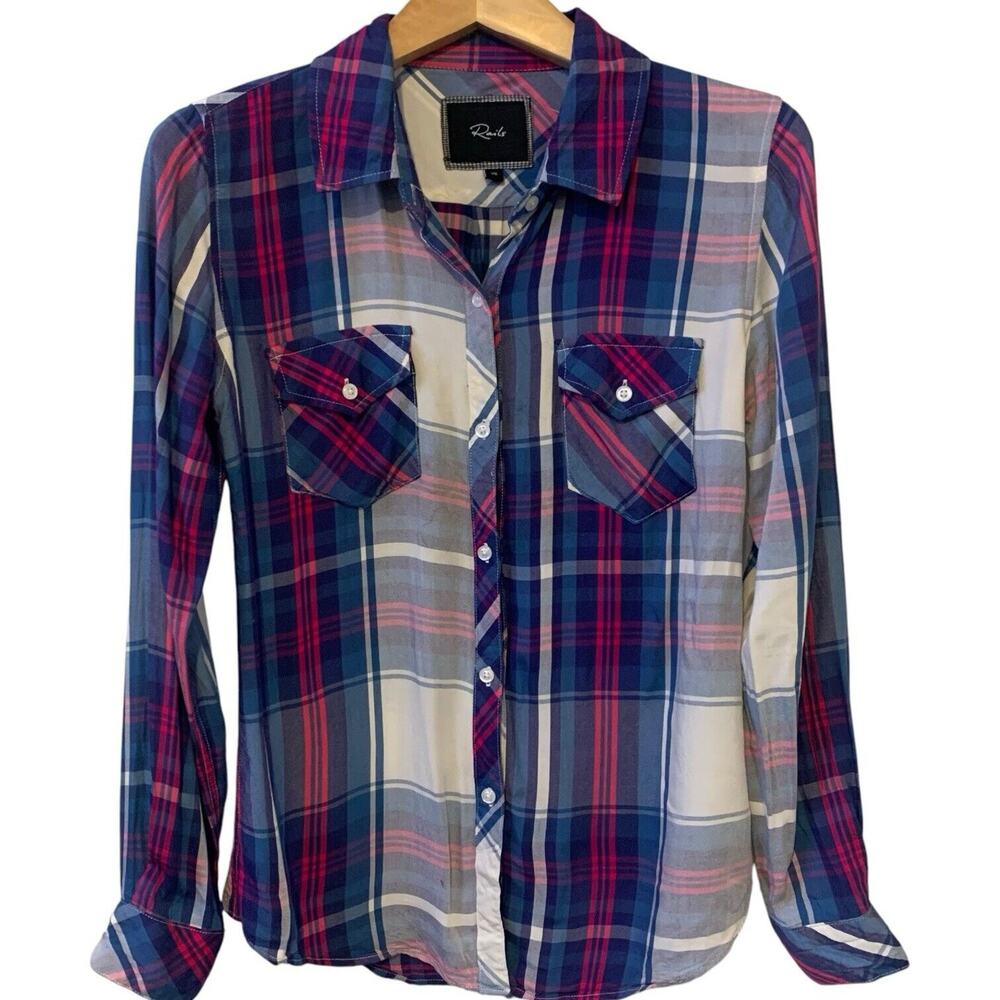 Rails Shirt Women's Size X-Small Button Down Fun … - image 1